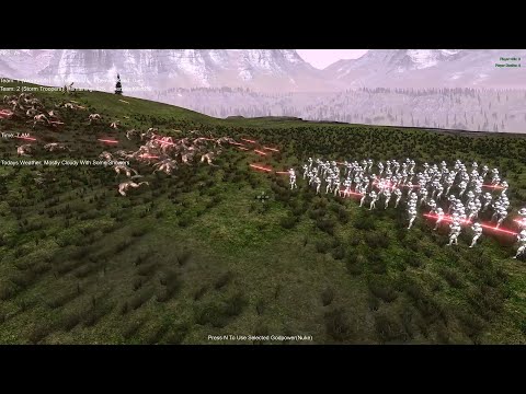 Storm Troopers (Star Wars) vs Werewolves (battle 044) in Ultimate Epic Battle Simulator