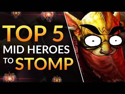 Top 5 BEST HEROES to CRUSH MIDDLE - 7.21b Mid Lane Meta Tips | Dota 2 Guide