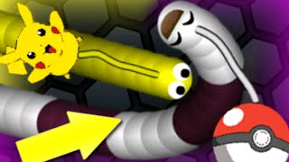 Slither.io POKEMON GO SKINS HACK!? / TROLLING BIG SNAKES