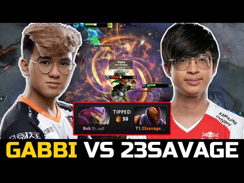 GABBI VS T1.23SAVAGE - GODLIKE MORPHLING VS ANTI MAGE DOTA 2