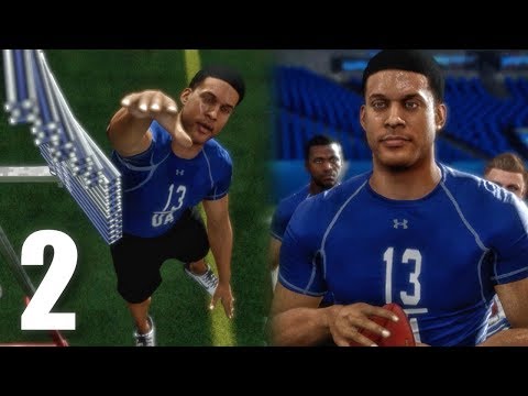 NFL COMBINE DRILLS! Madden 18 Longshot Gameplay Walkthrough Ep. 2