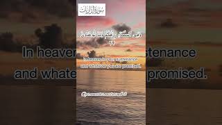 Download lagu Surah Adh-Dhariyat Ayat 22 #shorts #quran #fatihseferagic mp3