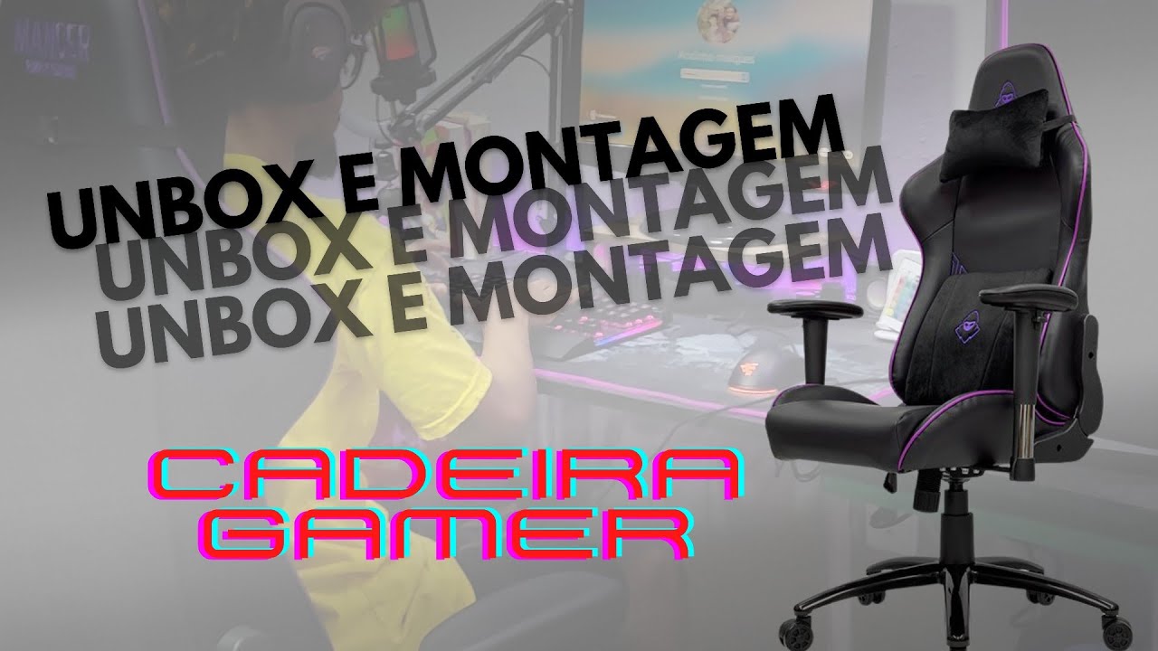 Unbox Cadeira Gamer Mancer tyr (purple Edition) - upgrade no Setup MONSTRRCUSTO 2022 #2