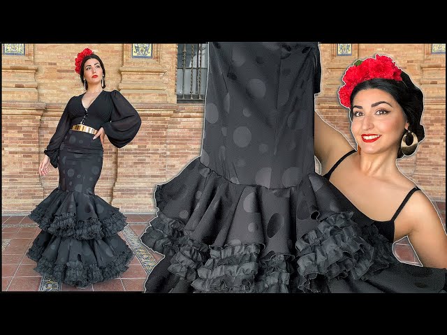 Vídeo relacionado con TEJIDO DE POPELÍN CON LUNARES SERIE CANDELA DE ANCHO 160cm POR METRO ESPECIAL PARA TRAJES DE FLAMENCA Y DECORACIÓN (BLANCO SOBRE VERDE AGUA, 1 METRO)