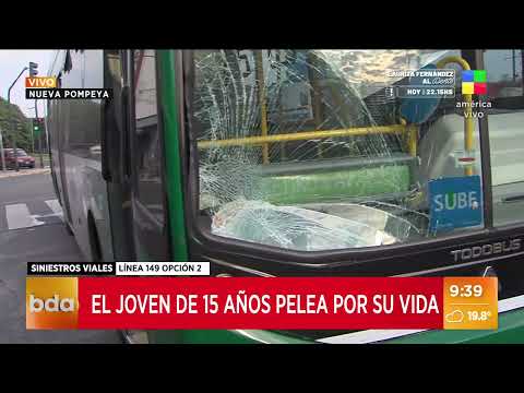 ÚLTIMO MOMENTO:  un colectivo atropelló a un chico de 15 años