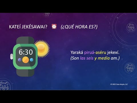 Let's Talk Taíno en español 61 - Decir la hora (Parte 2) ⌚️⏰