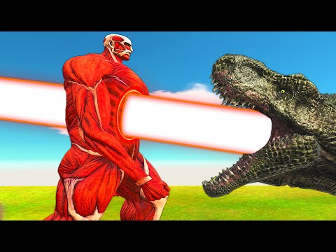 LASER T-REX HEAD VS MONSTERS - Animal Revolt Battle Simulator