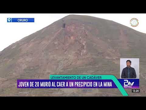 Joven muere tras caer a un precipicio en una mina de Huanuni