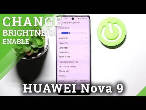 How to Turn On Auto Brightness in HUAWEI Nova 9 -   Turn Off Adaptive Brightness