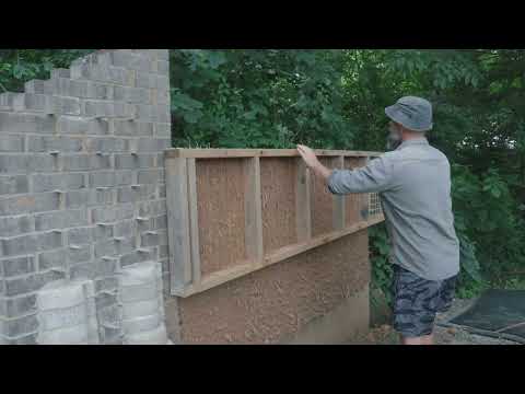 Removing Cob Forms - Building Cob Walls with The Cob Slipform Method