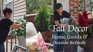 FALL DECOR PART 1 | DECORATING THE DECK AND FRONT PORCH #outdoors