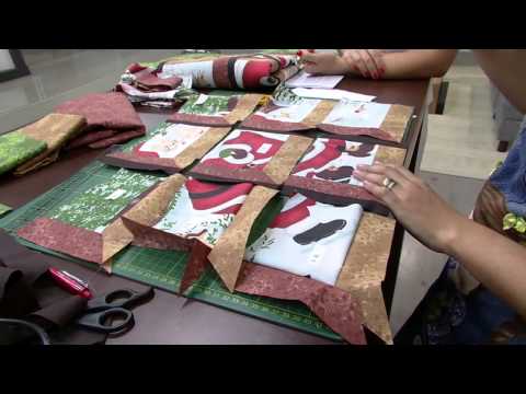 Mulher.com 12/09/2014 - Christmas Patchwork Window Panel by Camila Martins - Part 2