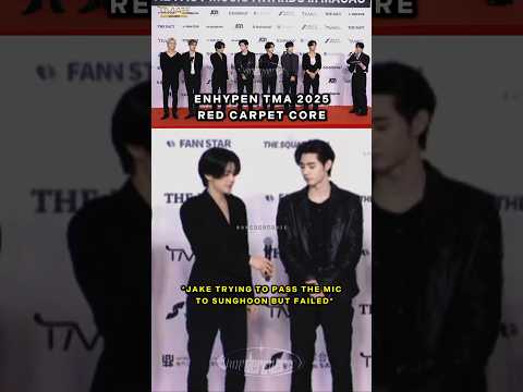 enhypen pass the mic at TMA 2025 red carpet 😂 #Jungwon #Heeseung #Jay #Jake #Sunghoon #Sunoo #Ni_ki