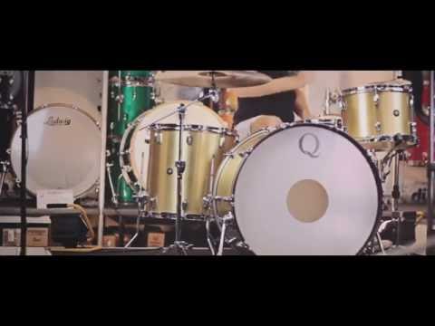 Q Drum Co. Brass Drum Kit w/ Maple Re-Rings