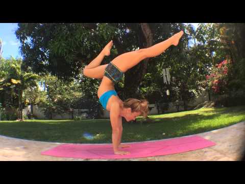 Yoga Handstand Splits with Kino