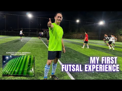My 1st Futsal experience at Kongto Raba Dribble Arena Chimpu #futsal #football