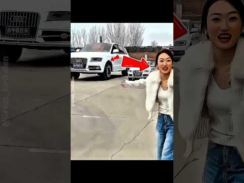 She Bought the Biggest Car Ever! 😱🚗 #giant #cat #amazing #tamilshorts