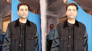 Karan Johar Snapped Partying With Friends In All Black Outfit