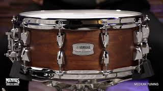 Video thumbnail for Yamaha 14x5.5 Tour Custom Maple Snare Drum - Chocolate Satin (TMS1455CHS) by Memphis Drum Shop