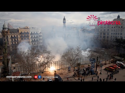 Fallas de Valencia 2024. Mascletà Domingo 10 de Marzo 2024. Pirotecnia Alpujarreña
