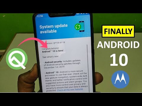 Android 10 Update in Moto One Power | Moto One Power ANDROID Q UPDATE