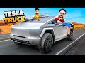 Gifting Mo Vlogs A Tesla Cyber Truck टेस्ला साइबर ट्रक ने धू�