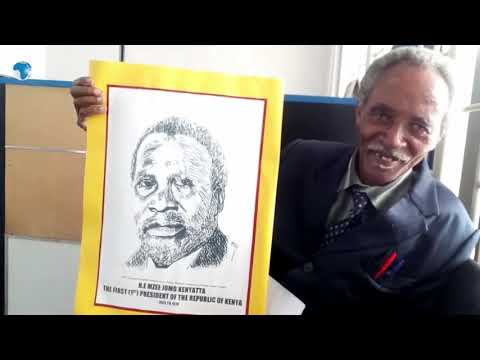 Meet the first and the fourth presidents of Kenya (Jomo & Uhuru Kenyatta) (by Artist Philip).