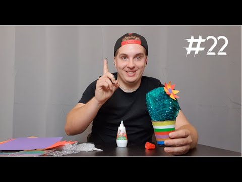 22. Kreativní sobota - Kaktus z bublinkové folie?