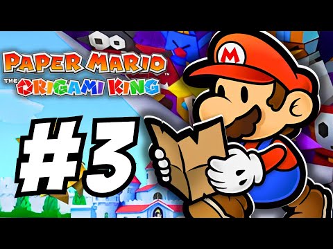 Paper Mario: The Origami King - WALKTHROUGH Part 3 - Picnic Road and Overlook Mountain!