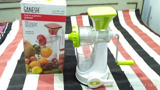 Ganesh fruits & Vegetable | Hand Juicer