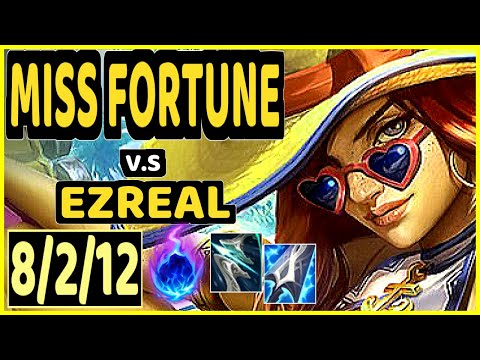 MISS FORTUNE vs EZREAL - 8/2/12 KDA BOTTOM ADC CHALLENGER GAMEPLAY - NA