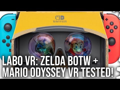 Switch Labo VR: Zelda Breath of the Wild + Mario Odyssey VR modes tested!