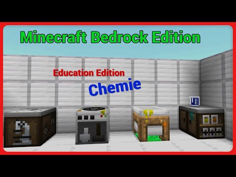 Minecraft Bedrock Education Edition (Chemie) Tutorial - Deutsch / PS4 / MCPE / Xbox / Switch / Win10