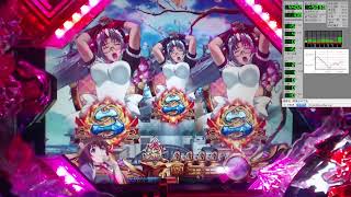 パチンコ 百花繚乱サムライガールズ ミドル 放置配信