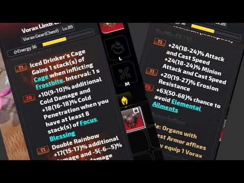 Crafting a monster chest for my new build (Some tips on Vorax crafting)