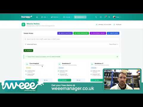 Adding a Waste Note & Assignment Video Guide