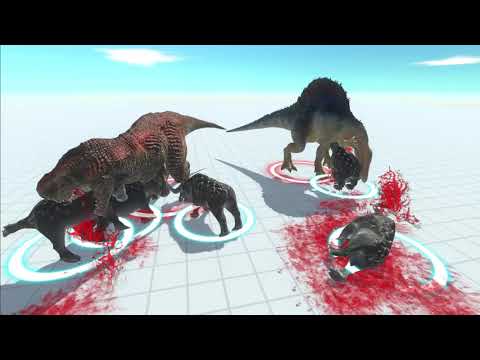 NEW! Spinosaurus and T-rex vs. Every Unit (Matched Prices) | Animal Revolt Battle Simulator
