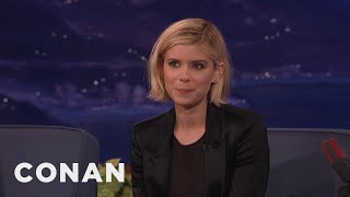 Kate Mara's British Boyfriend Accidentally Dented The Vince Lombardi Trophy | CONAN on TBS video