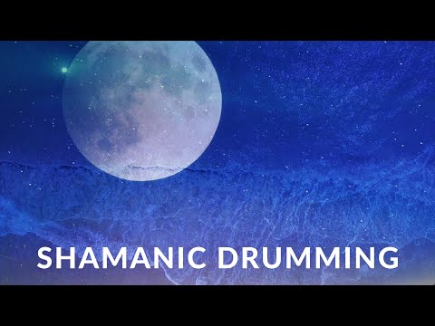Shamanic Meditation Music Drumming Full Moon 2023 | Hypnotic Shamanic Trance Theta Binaural Waves