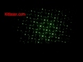 burning blue laser pointer is parallel to the light