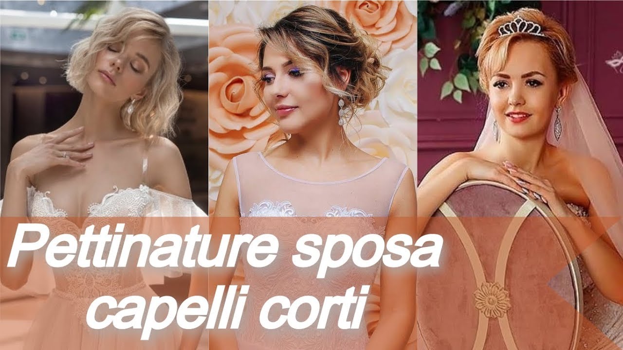 20 idee 💞 per pettinature sposa capelli corti