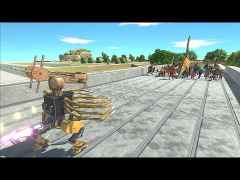 Trying to escape from Alien Ballista Robot - Animal Revolt Battle Simulator