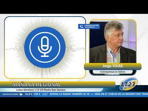 Desde Gálvez Jorge Vivas junto a la Cooperativa Lehman en Mañana Regional.