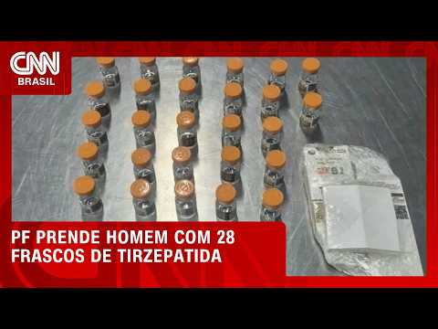 PF prende homem no Aeroporto do Rio com medicamentos para emagrecimento | CNN NOVO DIA