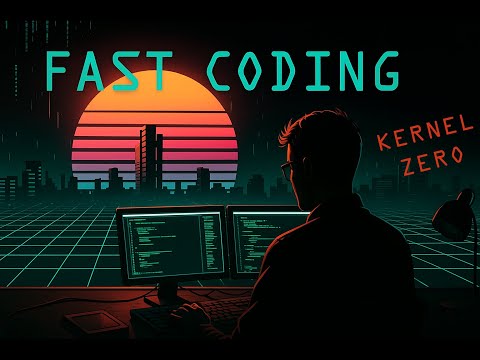 KERNEL ZERO — Full animate album | 1H18 Coding Synthwave for Programming & Gaming | 80s Neo-Retro