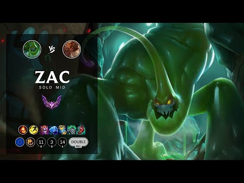Zac Mid vs Taliyah - EUW Master Patch 12.15
