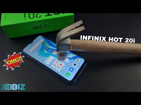 Infinix Hot 20i Screen Scratch & Hammer Test