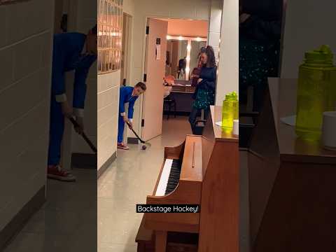 Some backstage hockey! #throwback #hockey #backstage #music #nataliemacmaster