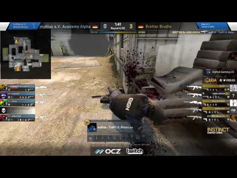 myRisk eV Academy Alpha vs. Bretter Brudis - 99Damage Liga S5 Div 4.26 - Map 1: de_cache