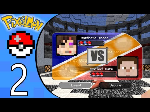 Minecraft: Pixelmon #2 - Rock Gym Battle!